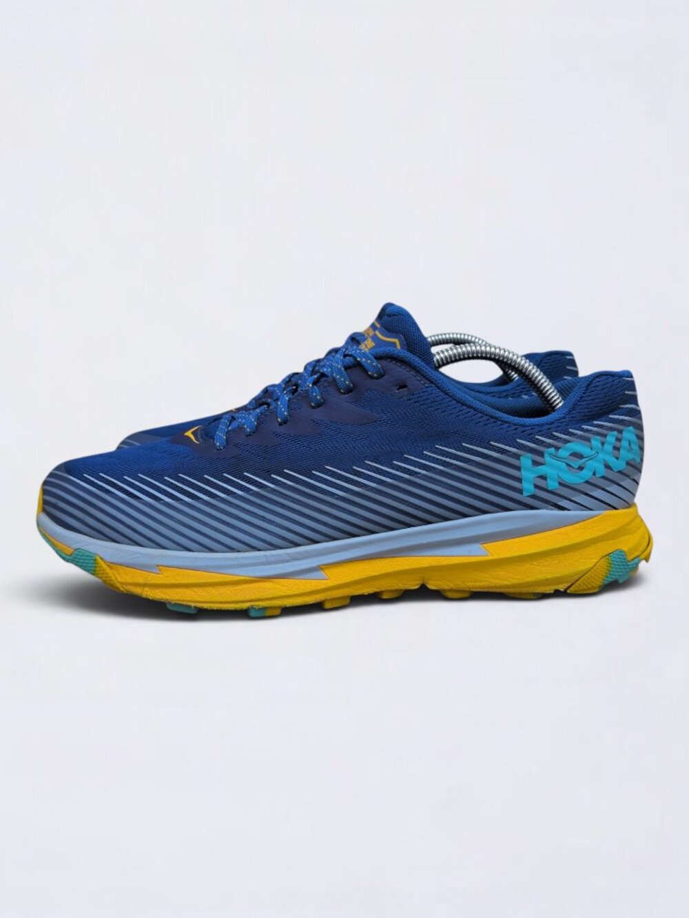 Hoka One One Torrent 2 Men's Size 10.5 Trail Running Shoes Blue Yellow 1110496